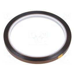 1 rol x ANTISTAT - 051-0007 - Tape: high temperature resistant, Thk: 0.07mm, 50%, amber, W: 6mm