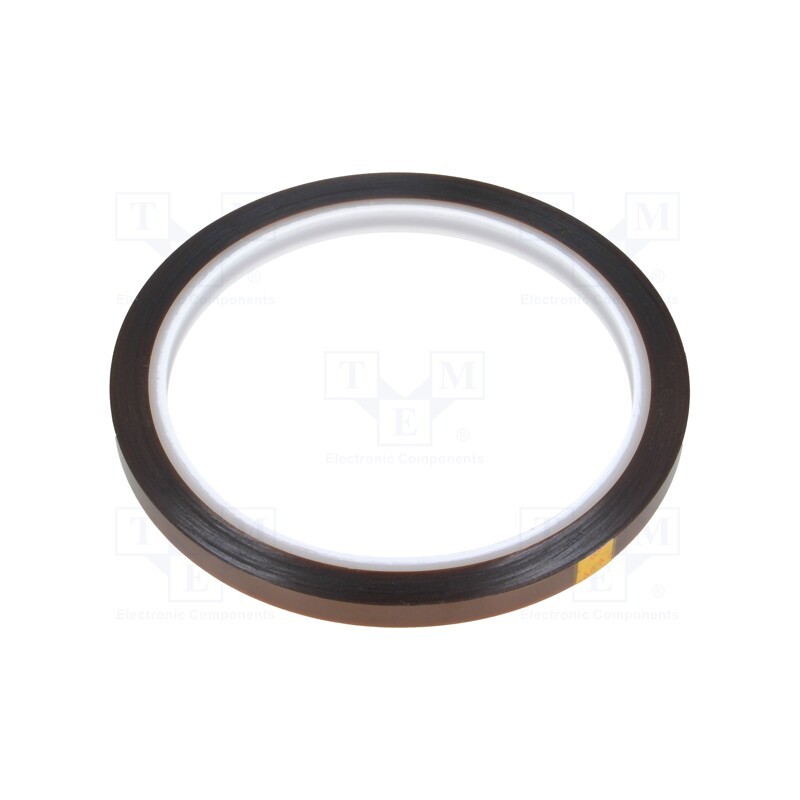 1 rol x ANTISTAT - 051-0007 - Tape: high temperature resistant, Thk: 0.07mm, 50%, amber, W: 6mm