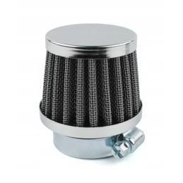 Quad conical air filter 35x50x60mm chrome