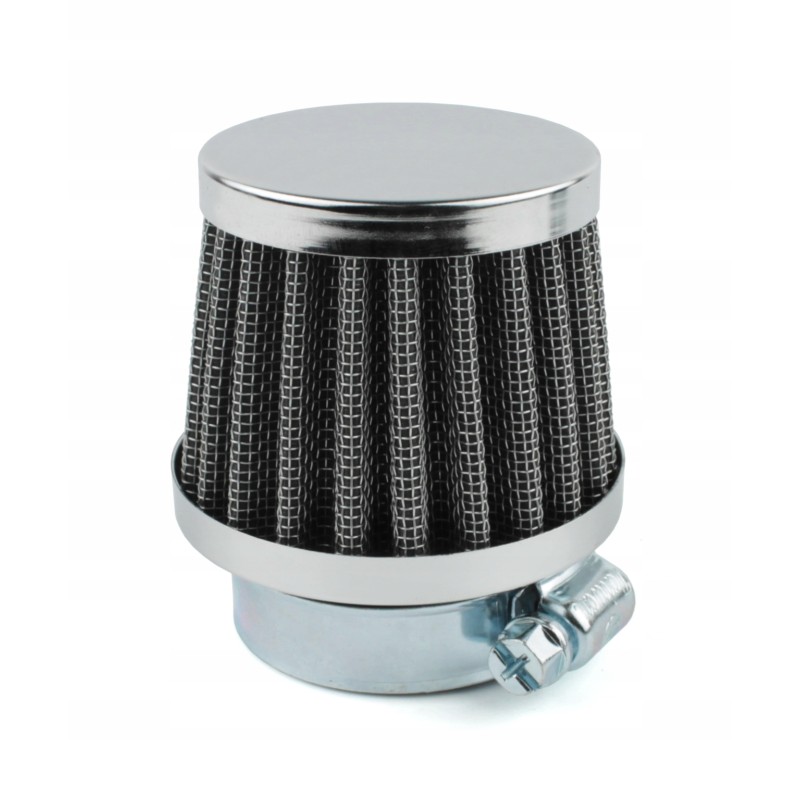 Quad conical air filter 35x50x60mm chrome