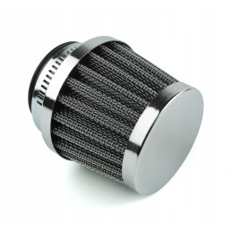 Quad conical air filter 35x50x60mm chrome