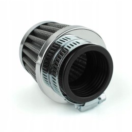 Quad conical air filter 35x50x60mm chrome