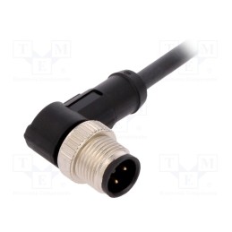 1 pcs x LAPP - AB-C4-M12MA-5,0PUR - Connection lead, M12, PIN: 4, angled, 5m, plug, 250VAC, 4A, -25÷80°C