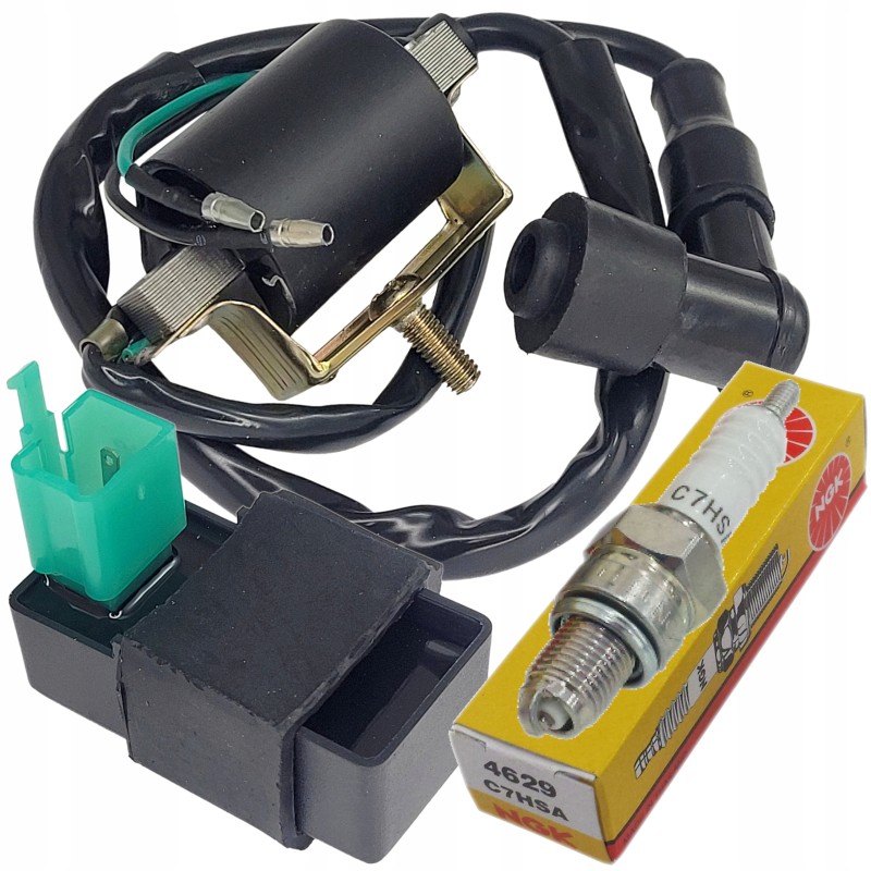 Ignition coil pipe ignition module candle ngk atv quad cross kxd 4t 110 125