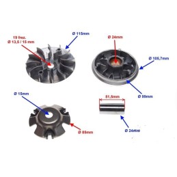 Variator set atv 150 diablo automatic fan