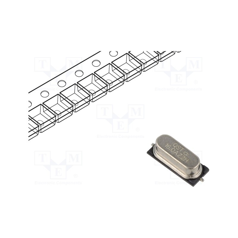 1 pcs x QST - QT49S-16.000MAAJ-T - Resonator: quartz, 16MHz, ±30ppm, 18pF, SMD, 11.4x4.35x3.8mm
