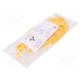 1 pcg x KURANT - MZ-2/S - Markers, Marking: S, 3÷6.5mm, H: 9mm, A: 7mm, -30÷100°C, leaded, L: 5mm