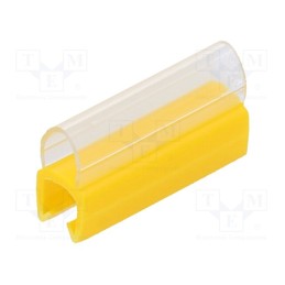 1 pcg x PARTEX - PTC20015A4 - Markers, Marking: empty, 3÷4mm, PVC, yellow, -30÷60°C, push-in