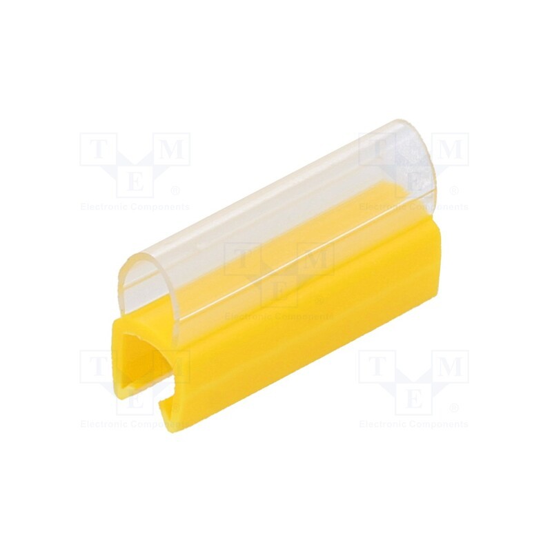 1 pcg x PARTEX - PTC20015A4 - Markers, Marking: empty, 3÷4mm, PVC, yellow, -30÷60°C, push-in