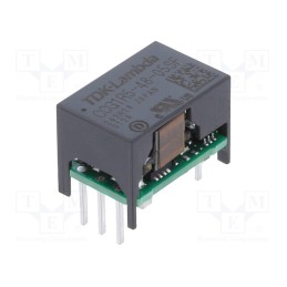 1 pcs x TDK-LAMBDA - CCG1R5-48-05SF - Converter: DC/DC, 1.5W, Uin: 18÷76V, Uout: 5VDC, Iout: 300mA, THT