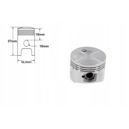 Piston gy6 125cc 52 3mm