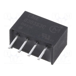 1 pcs x Murata Power Solutions - CME0303S3C - Converter: DC/DC, 0.75W, Uin: 2.97÷3.63V, Uout: 3.3VDC, Iout: 227mA