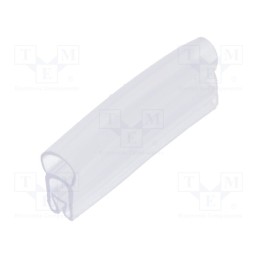 1 pcg x PARTEX - PT+10021A - Markers, 2.5÷5mm, PVC, transparent, -30÷60°C, PT+10, UL94V-0, W: 5mm