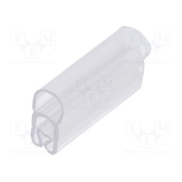 1 pcg x PARTEX - PT+10012A - Markers, 2.5÷5mm, PVC, transparent, -30÷60°C, PT+10, UL94V-0, W: 5mm