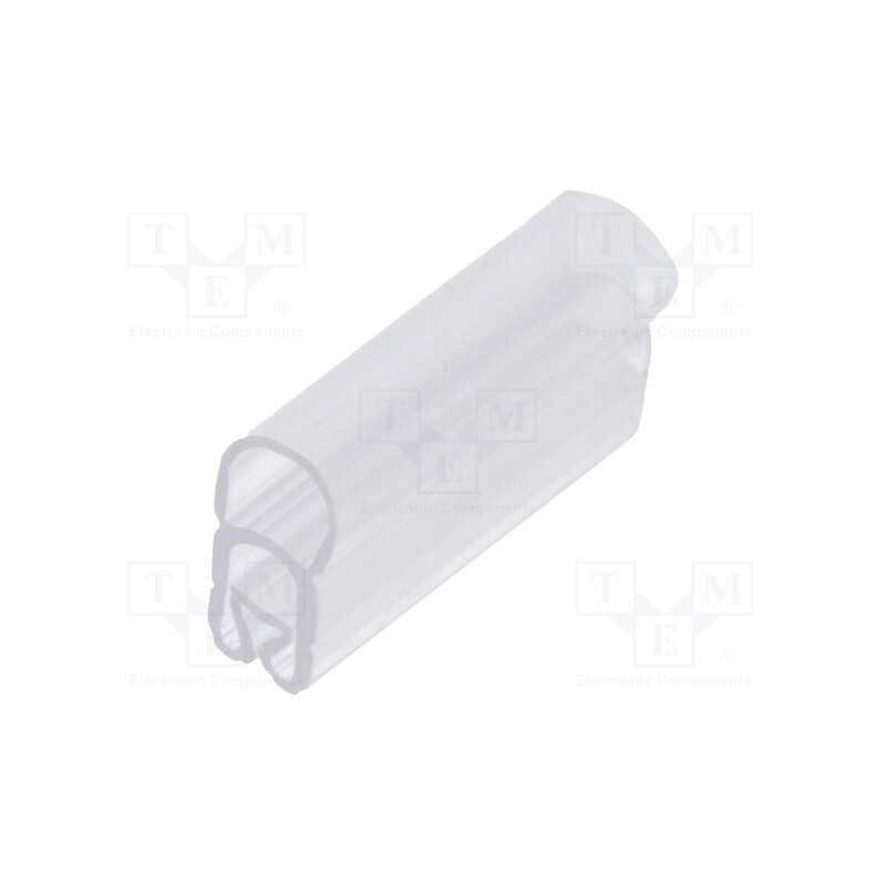 1 pcg x PARTEX - PT+10012A - Markers, 2.5÷5mm, PVC, transparent, -30÷60°C, PT+10, UL94V-0, W: 5mm