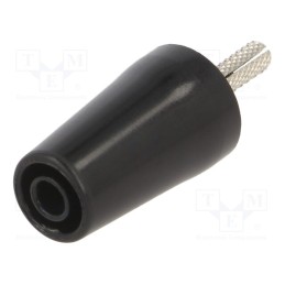 1 pcs x STu00c4UBLI - 24.0161-21 - Adapter, 4mm banana, 32A, black, nickel plated, 42mm