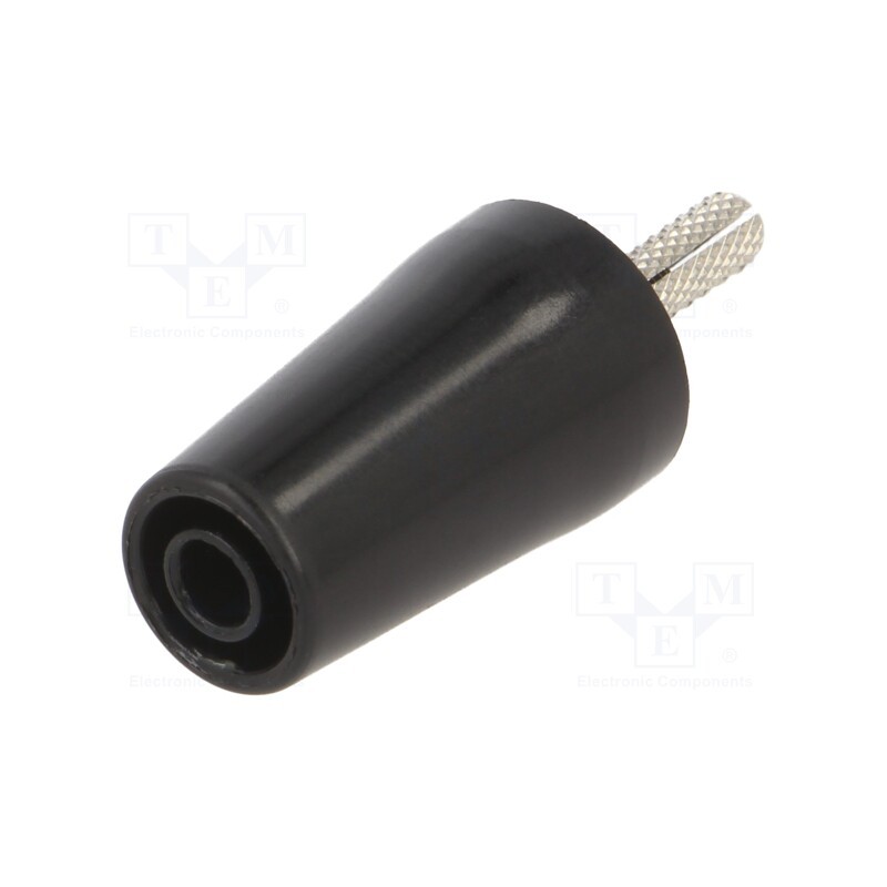 1 pcs x STu00c4UBLI - 24.0161-21 - Adapter, 4mm banana, 32A, black, nickel plated, 42mm