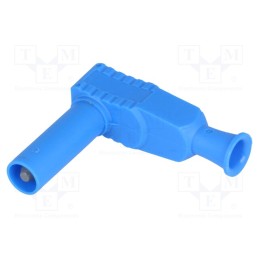 1 pcs x ELECTRO-PJP - 1067-BL - Plug, 4mm banana, 20A, 1kVAC, blue, insulated, 2.5mm2, on cable