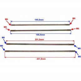 Cylinder pins, set of 4, quad ATV 110 4t