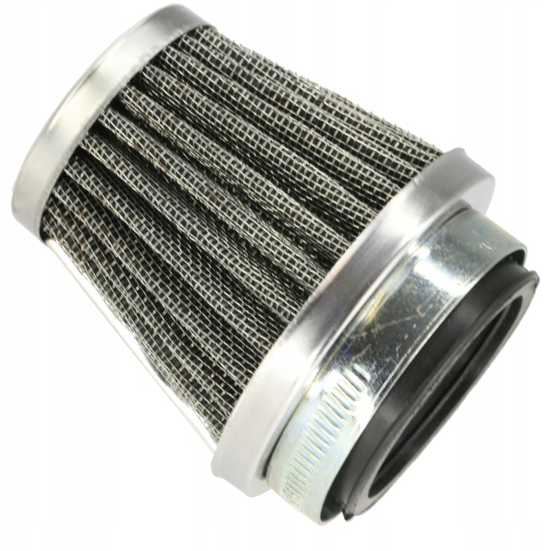 High conical air filter, chrome, 50 mm