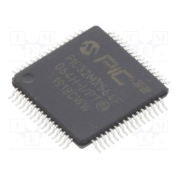 1 pcs x MICROCHIP TECHNOLOGY - PIC32MX564F064H-I/PT - IC: PIC microcontroller, 64kB, 2.3÷3.6VDC, SMD, TQFP64, PIC32