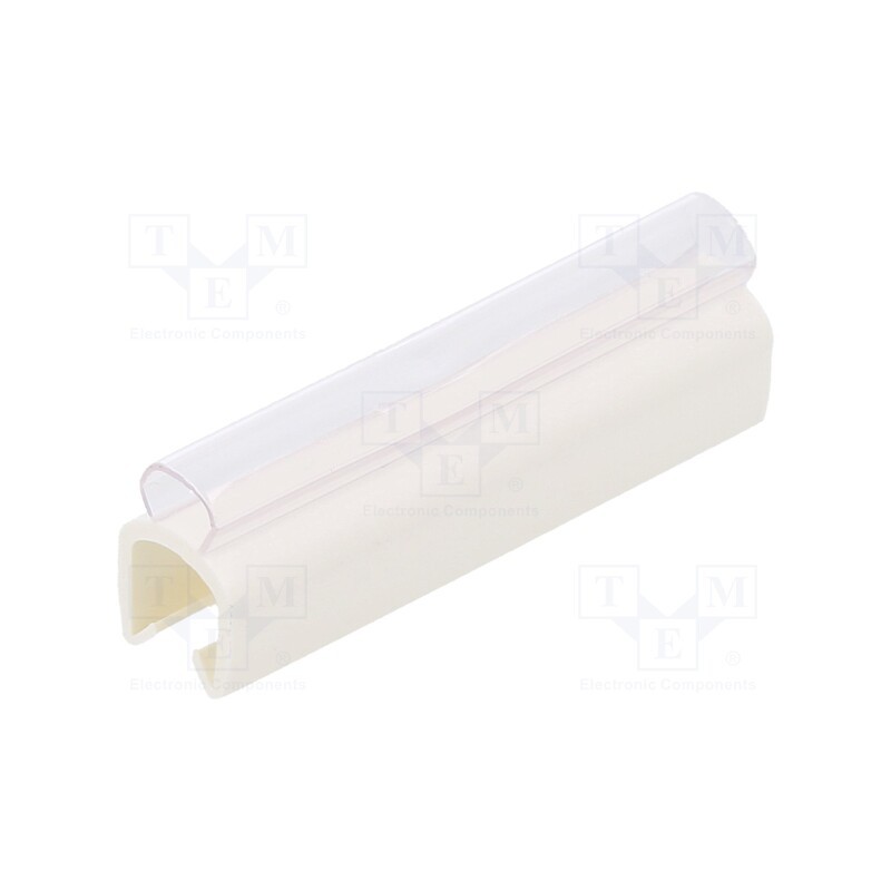 1 pcg x PARTEX - PTC40030A9 - Markers, Marking: empty, 5÷6.2mm, PVC, white, -30÷60°C, push-in