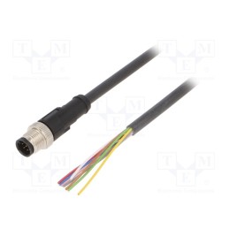 1 pcs x LAPP - AB-C8-M12MS-2,0PUR - Connection lead, M12, PIN: 8, straight, 2m, plug, 30VAC, 4A, -25÷80°C