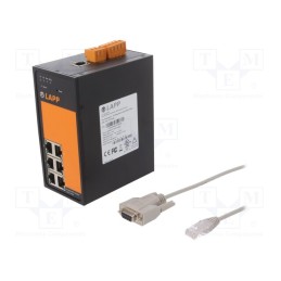 1 pcs x LAPP - M06T-2GEN - Switch Ethernet, unmanaged, Number of ports: 6, 18÷30VDC, RJ45
