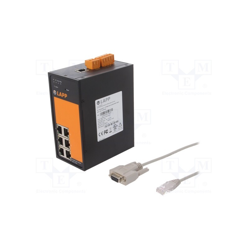 1 pcs x LAPP - M06T-2GEN - Switch Ethernet, unmanaged, Number of ports: 6, 18÷30VDC, RJ45