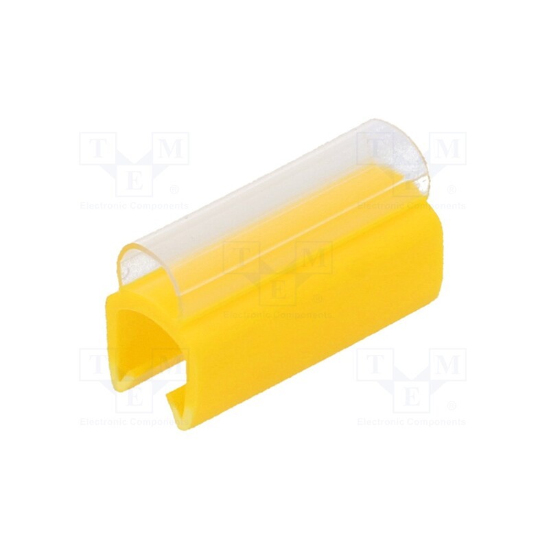 1 pcg x PARTEX - PTC30015A4 - Markers, Marking: empty, 4÷5mm, PVC, yellow, -30÷60°C, push-in