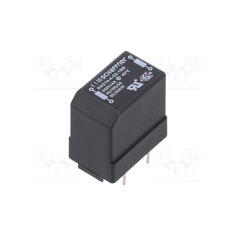 1 pcs x SCHAFFNER - RN214-4-02-1M5 - Inductor: wire with current compensation, THT, 1.5mH, 4A, 34mΩ