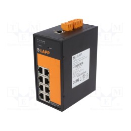 1 pcs x LAPP - M08T-2GEN - Switch Ethernet, unmanaged, Number of ports: 8, 18÷30VDC, RJ45