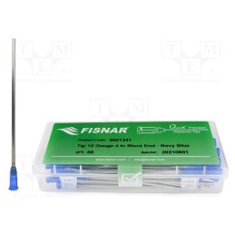 10 pcs x FISNAR - 8001341 - Needle: steel, 4', Size: 12, straight, 2.27mm, Body: black-blue