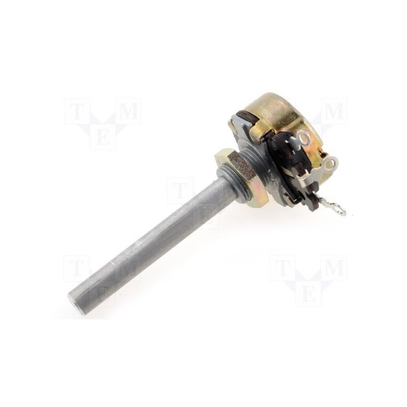 1 pcs x AB Elektronik - 3104605594 - Potentiometer: shaft, single turn, 500Ω, 4W, ±10%, 6mm, wirewound