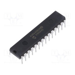 1 pcs x MICROCHIP TECHNOLOGY - AVR64DB28-I/SP - IC: AVR microcontroller, PDIP28, Ext.inter: 22, Cmp: 3, AVR64