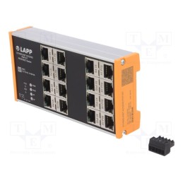 1 pcs x LAPP - PNF16T - Switch Ethernet, managed, Number of ports: 16, 18÷30VDC, RJ45