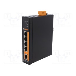 1 pcs x LAPP - U04TP01T - Switch Ethernet, unmanaged, Number of ports: 5, 12÷36VDC, RJ45