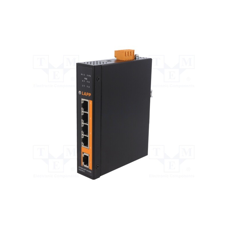 1 pcs x LAPP - U04TP01T - Switch Ethernet, unmanaged, Number of ports: 5, 12÷36VDC, RJ45
