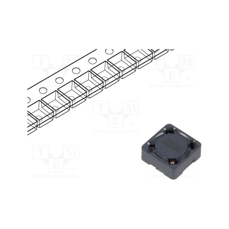 1 pcs x MURATA - 45223C - Inductor: wire, SMD, 22uH, 1350mA, 0.18Ω, ±20%, 7.3x7.3x3.55mm, 4500