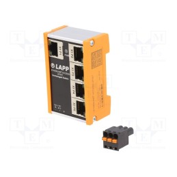 1 pcs x LAPP - UF05T - Switch Ethernet, unmanaged, Number of ports: 5, 18÷30VDC, RJ45