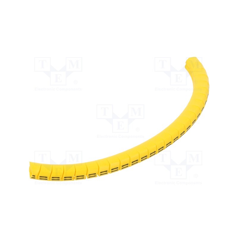 1 pcg x PARTEX - PA-10003PV40. - Markers, Marking: , 2.5÷5mm, PVC, yellow, -30÷60°C, leaded, PA-1