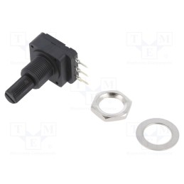 1 pcs x PIHER - PC16SH10IP11502A2020TA - Potentiometer: shaft, 5kΩ, 200mW, THT, 6.25mm, plastic, mono, carbon