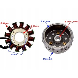 Stator magneto magnetic wheel Junak 904 euro4