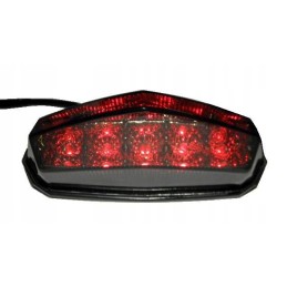 LED rear lamp, 3 cables, Derbi Senda, smoked shade