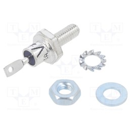 1 pcs x VISHAY - VS-25FR120 - Diode: rectifying, 1.2kV, 1.3V, 25A, anode to stud, DO203AA,