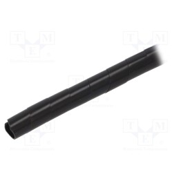 1 pcg x KSS WIRING - KS-24BK - Spiral wrapping, ØBundle : 20÷130mm, polyetylene, black, L: 10m