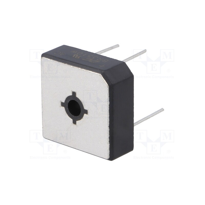 1 pcs x DC COMPONENTS - BR3510W - Bridge rectifier: single-phase, Urmax: 1kV, If: 35A, Ifsm: 400A