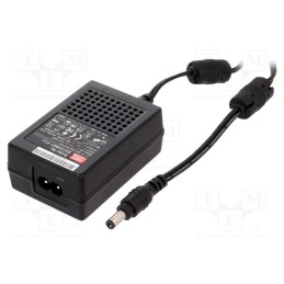 1 pcs x MEAN WELL - GST25B09-P1J - Power supply: switched-mode, 9VDC, 2.55A, Out: 5,5/2,1, 23W, 85%