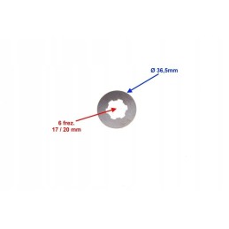 The basket washer for the clutch of a quad atv 250 stxe