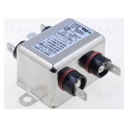 1 pcs x TE Connectivity - 6609021-9 - Filter: anti-interference, single-phase, 250VAC, Ioper.max: 10A